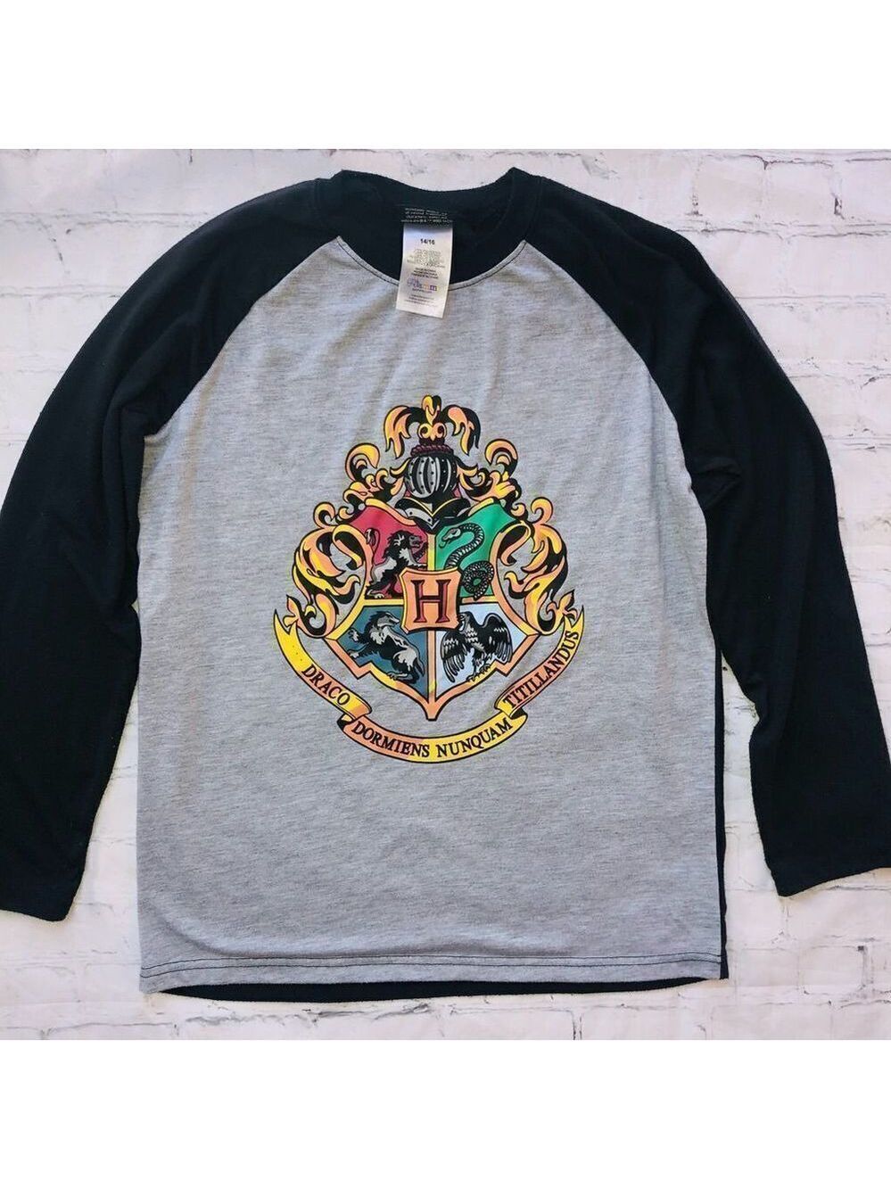 EUC kids large (14/16) harry potter LS pajama shirt